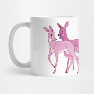 Pink Doe Couple | Lesbian Pride Deer Mug